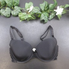 Wacoal Black Women's M Bra Padded Underwire Lace Adjustable Straps