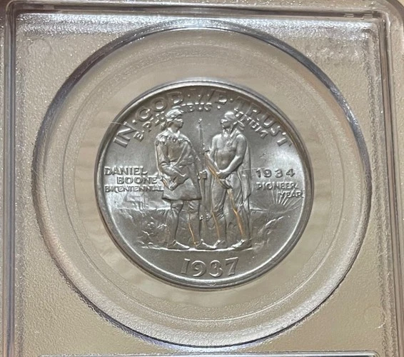 U.S. - 1937 Silver Boone Commemorative Half Dollar (PCGS MS 65) - Image 3 of 4