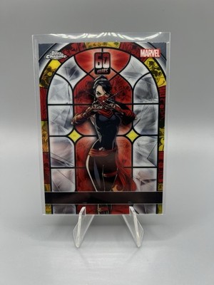 2024 Topps Chrome Marvel Elektra DD-4 Daredevil 60th Anniversary