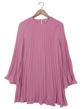 H&M Langarmkleid Damen Kleid Gr. DE 36 pink Casual-Look