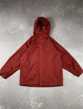 Vintage Patagonia Waterproof Rain Jacket Kids Youth M 10 Years Red