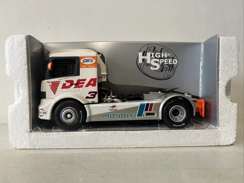 Camión de carreras Mercedes Benz Actros de alta velocidad 1/43 embalaje original modelo DEA en caja  Foto 2 de 4
