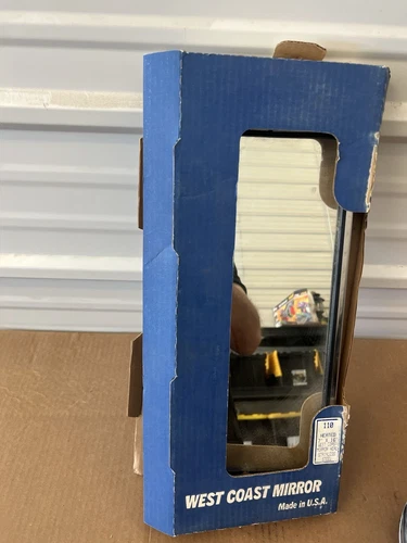 Universal West Coast Truck Stainless Steel Side Mirror  7"x16" Heated