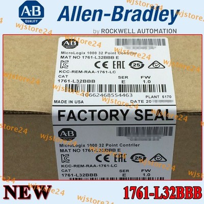 New Sealed PLC-AB 1761-L32BBB /E MicroLogix 1000 24V DC 20-In/10-Out