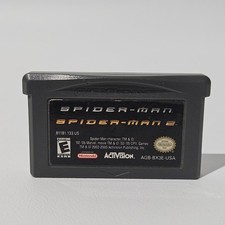 Spider-Man 1/2 Combo Pack for Nintendo Gameboy Advance GBA Spiderman Tested 