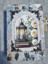 Junk Journal - Romantic Floral - Handmade - 80 pgs