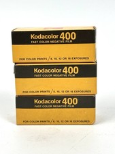 Vtg Kodak Kodacolor 400 Fast Color Negative Film CG120, Expired 04/1981 Lot Of 3