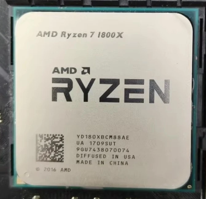 Procesador CPU AMD Ryzen 7 1800X AM4 R7 1800x 8 núcleos 3,6 GHz (4,0 GHz Turbo) 95 W