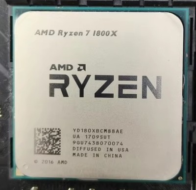 AMD Ryzen 7 1800X AM4 CPU Processor R7 1800x 8-Core 3.6 GHz (4.0 GHz Turbo) 95W