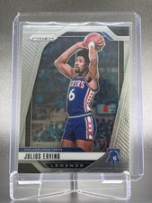 2024-25 Panini Prizm Basketball Julius Erving Card #292 Philadelphia 76ers HOF