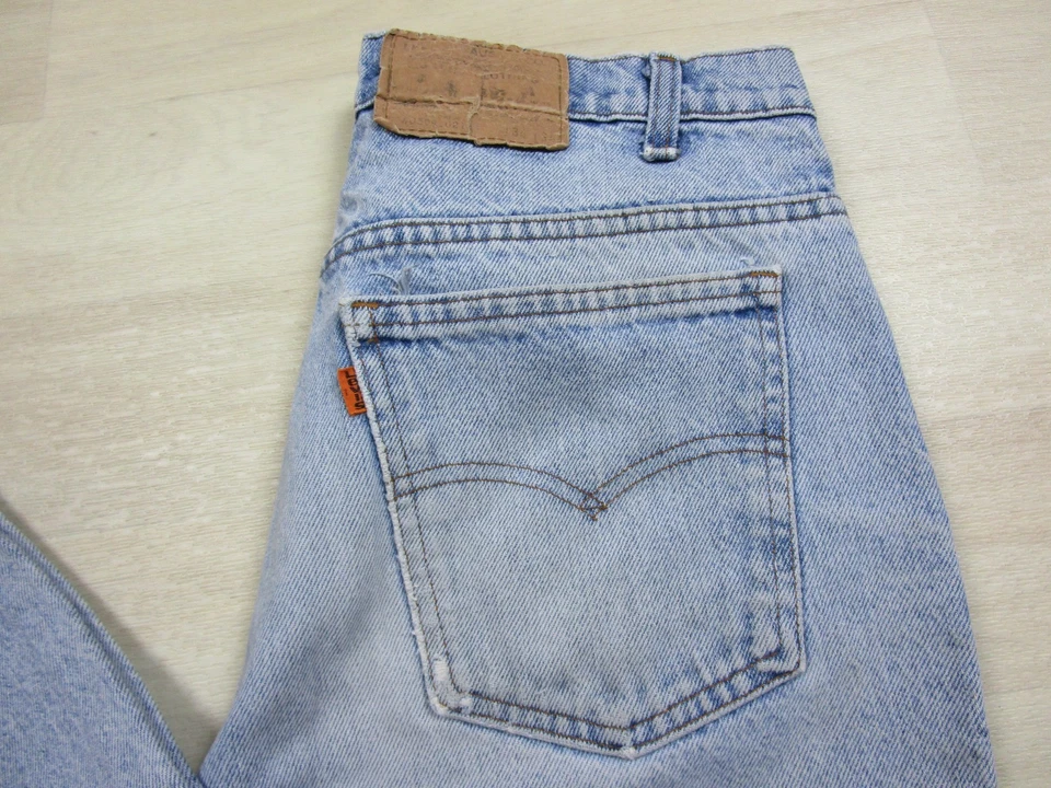 Vintage 1980's Levi's Strauss Jeans 32x33 Men's Orange Tab Distressed 0214 - Image 2 of 4