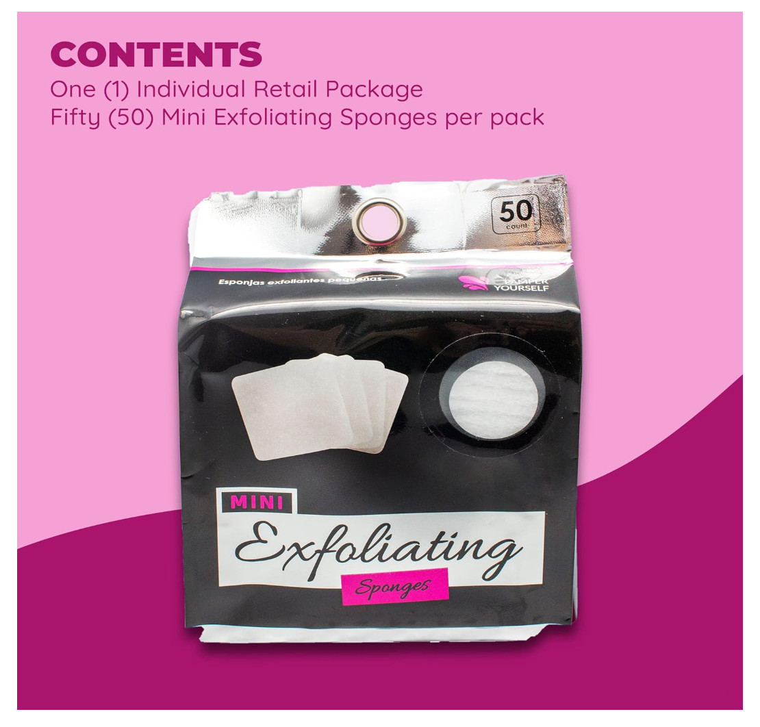 Facial Exfoliating Pads ~Natural~ Apply Cleanser of Choice ~ 50 count per pack!