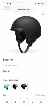 bell scout air helmet- used 2x