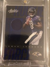 Lamar Jackson 2018 Absolute Rookie Force Card RC Jersey RF-LJ Ravens. rookie card picture
