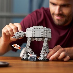 LEGO Star Wars AT-AT Walker Building Set with Rebel Snowspeeder, Display Stand,