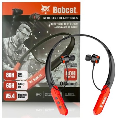 CJ TECH Bobcat Neckband Bluetooth Headphones - Earphones with Microphone, 80H...