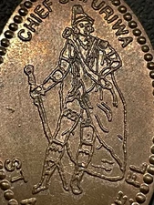 Chief Saturiwa St. Augustine Zc Elongated Penny #120808