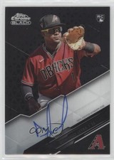 2020 Topps Chrome Black Chrome Black Auto Domingo Leyba #CBA-DLY Auto 0ly5