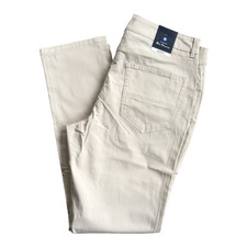 Ben Sherman Slim Fit Pants 36x32 Beige Khaki Stretch Chino Casual Mod Moder