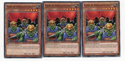 Yu-Gi-Oh! Goblin Angriffstrupp Common Playset (3 Stück) Set 48