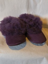 Alpaca Connection Alpaca Fur Lined Slippers Women's Size 7 Purple