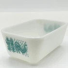 Vintage Pyrex Butterprint Casserole 0502 1 1/2 Pt White Milk Glass Made USA