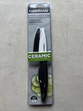 Farberware Professional 3-inch Ceramic Paring Kitchen Knife with Blade Cover