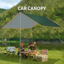 Camping Tarp Awning Shade Outdoor Sun Shelter Beach Travel Tent Hiking Sunshade