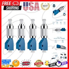 4Pcs Visual Fault Locator Fiber Adapter, Fiber Optic Connector, Single Mode 9...
