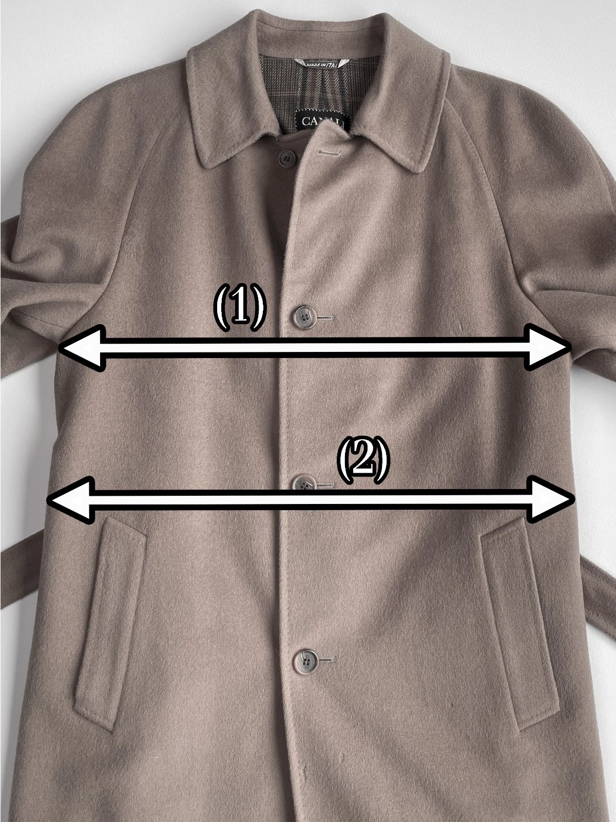 Raglan Overcoat Measurement Guide 1