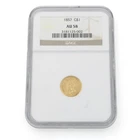 1857 Type 3 Large Indian Head $1 NGC Graded AU 58 United States Coin NR #C826-4
