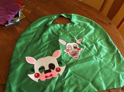 Five Nights at Freddy's FNAF Kids Double Sided MANGLE/PUPPET Cape & 2 Masks