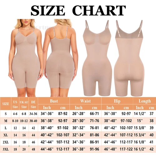 Tummy Control Bodysuit Sculpting Body Shaper Tank Top Shapewear Snatched Waist - Picture 23 of 35
