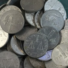 Lotto di 10 monete 1 lira cornucopia
