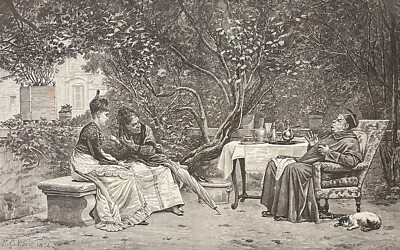 Jean Georges VIBERT (1840-1902) Die Rüge Xylographie Von 1880