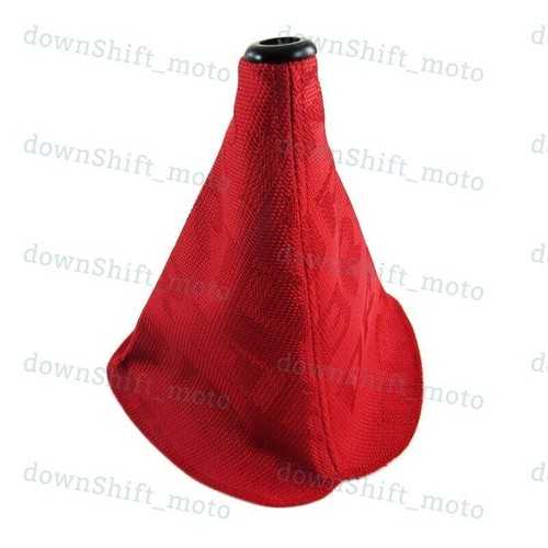 Red Stitches For JDM Bride Racing Hyper Fabric shift knob Shifter Boot
