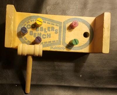 Vintage Playskool Kids Wooden Cobbler S Bench Ebay