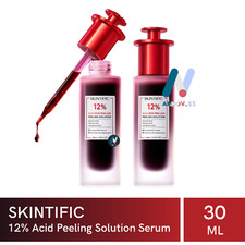 SKINTIFIC 12 Acid Peeling Serum Exfoliating Salicylic Acne Pores Blackhead 2Pcs