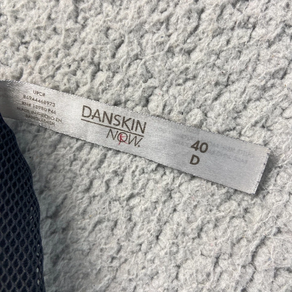 Sujetador deportivo Danskin Now para mujer espalda deportiva acolchado talla 40D gris negro Foto 3 de 4