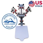 US Stock 4 Color 1 Station Screen Printing Press Machine with Micro Registion