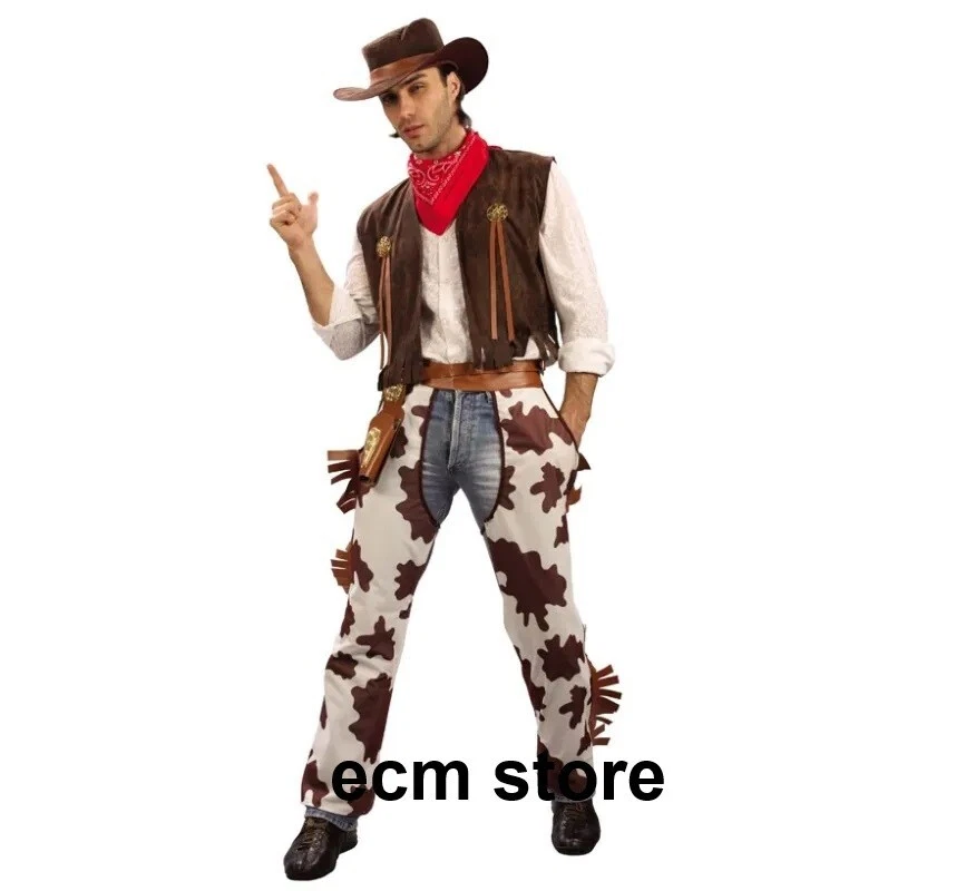 Jadeo Déguisement cowboy classique XL homme Halloween fête western /EBUA - Photo 1/1
