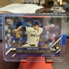 Robert Gasser RC Brewers Debut  2024 MLB TOPPS NOW Card 174 Purple Parallel /25