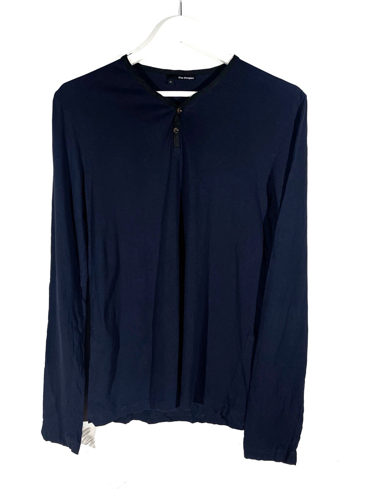 The Kooples Blue Men Button Basic Cotton Long Sle… - image 1