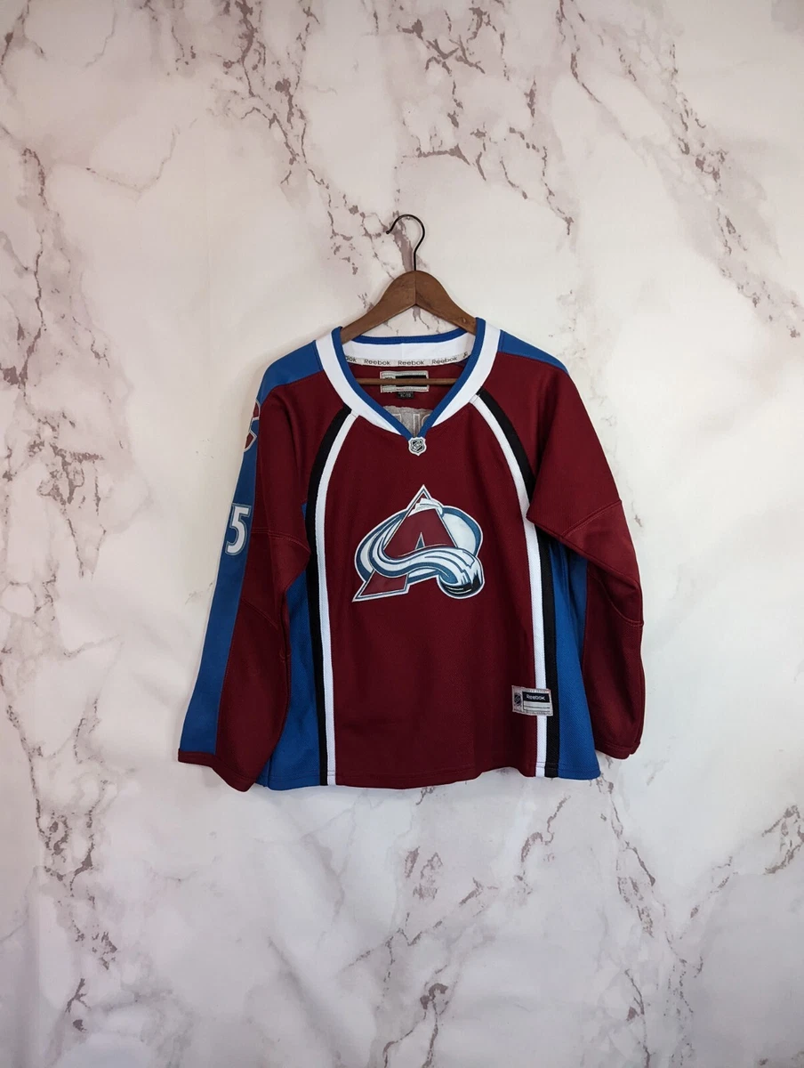 Colorado Avalanche Jersey Womens Medium NHL Hockey 55 McLeod Long
