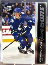 21-22 UD Series 2 Base Young Guns #490 William Lockwood - Vancouver Canucks!