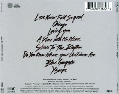 MICHAEL JACKSON XSCAPE NEW CD
