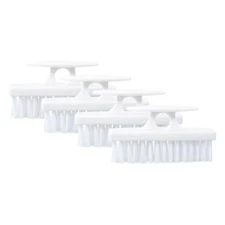 Superio Nail Brush for Cleaning Fingernails, Nail Scrubber Brush (4, White)