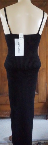 Anna Quan..Adeline Dress..Rib Knit Cotton in Raven...NWT! - Picture 5 of 8