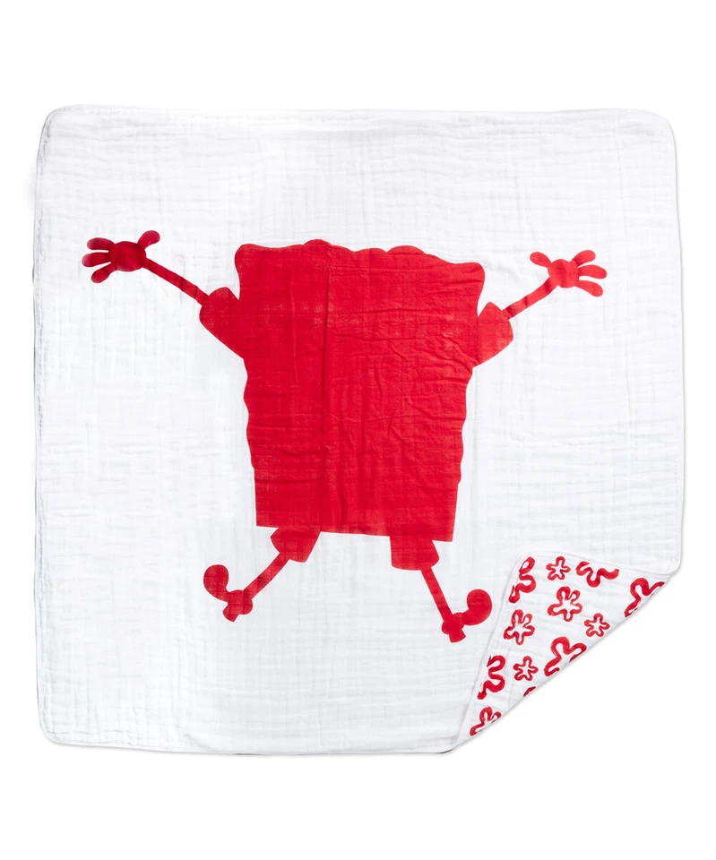 NUEVO CON ETIQUETAS ADEN + ANAIS CLÁSICO ALGODÓN MUSELINA MANTA DE ENSUEÑO ROJO BOB ESPONJA PANTALONES CUADRADOS Foto 3 de 4