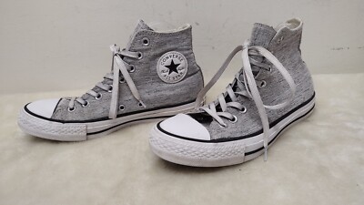 Converse Silver Metallic High Top Chick Taylor All Star Sz 7M/9W Sparkle 